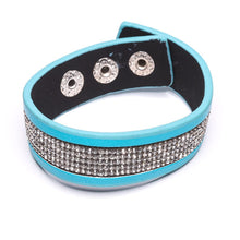 Last inn bildet i Galleri-visningsprogrammet, Armbånd, blingbling, med trykknapper, finnes i 10 farger