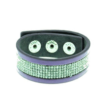 Last inn bildet i Galleri-visningsprogrammet, Armbånd, blingbling, med trykknapper, finnes i 10 farger