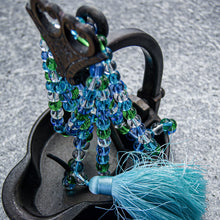 Last inn bildet i Galleri-visningsprogrammet, Kjede, 120 cm langt,  sommer, med turkis dusk
